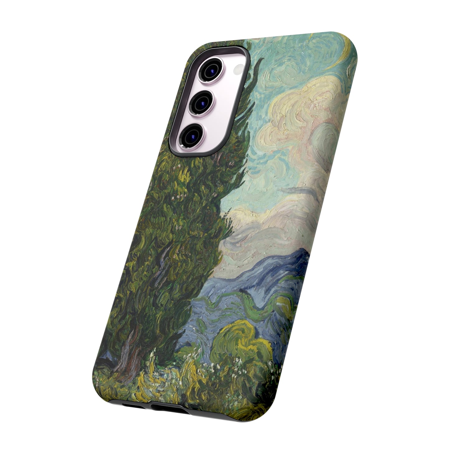 Cypresses by Vincent Van Gogh - Cell Phone Case