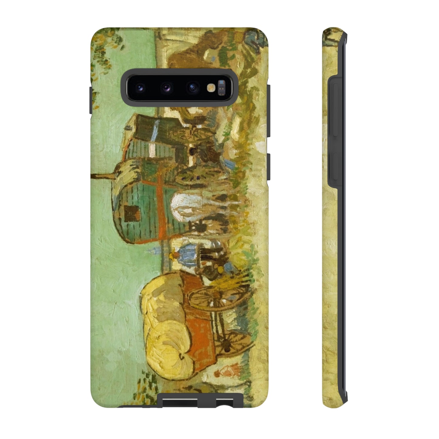 Encampment of Gypsies with Caravans by Vincent Van Gogh - Cell Phone Case