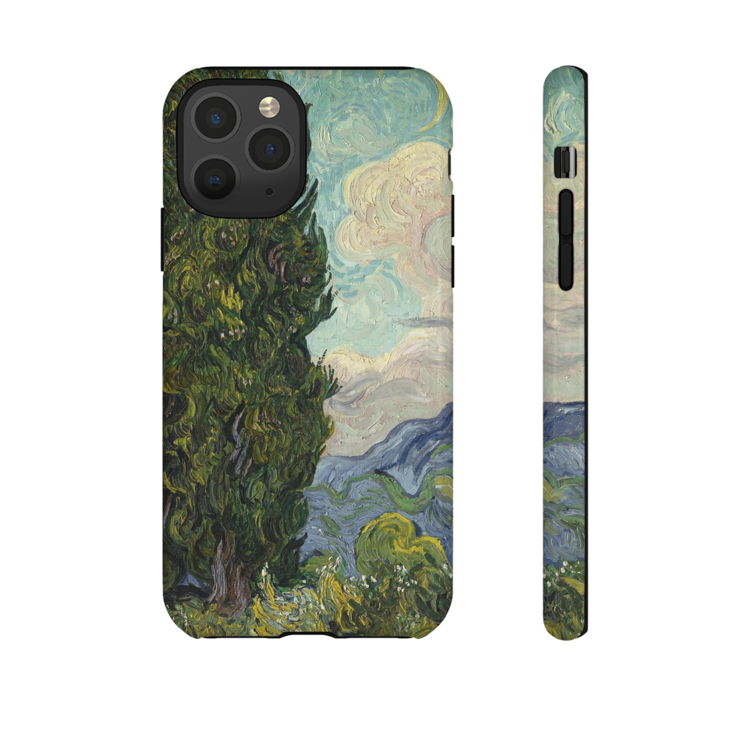 Cypresses by Vincent Van Gogh - Cell Phone Case