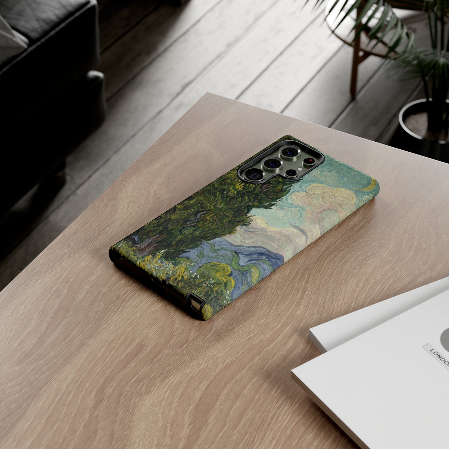 Cypresses by Vincent Van Gogh - Cell Phone Case