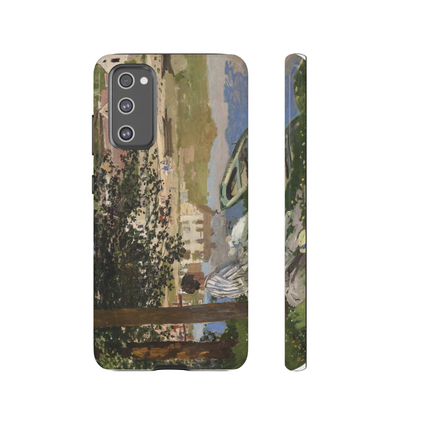 On the Bank of the Seine by Claude Monet - Cell Phone Case