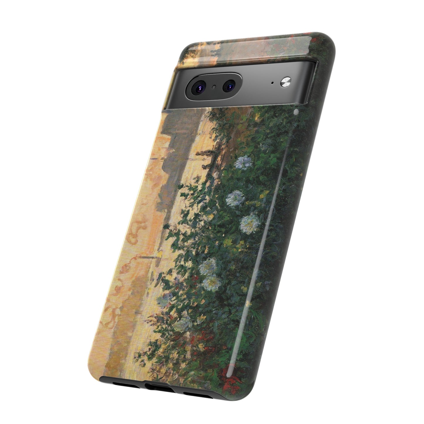 Flowered Riverbank, Argenteuil by Claude Monet - Cell Phone Case