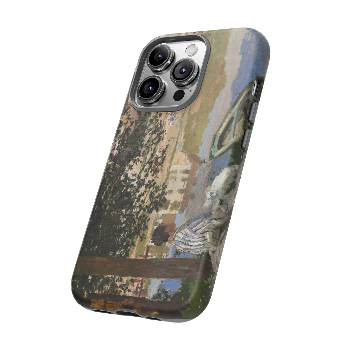 On the Bank of the Seine by Claude Monet - Cell Phone Case