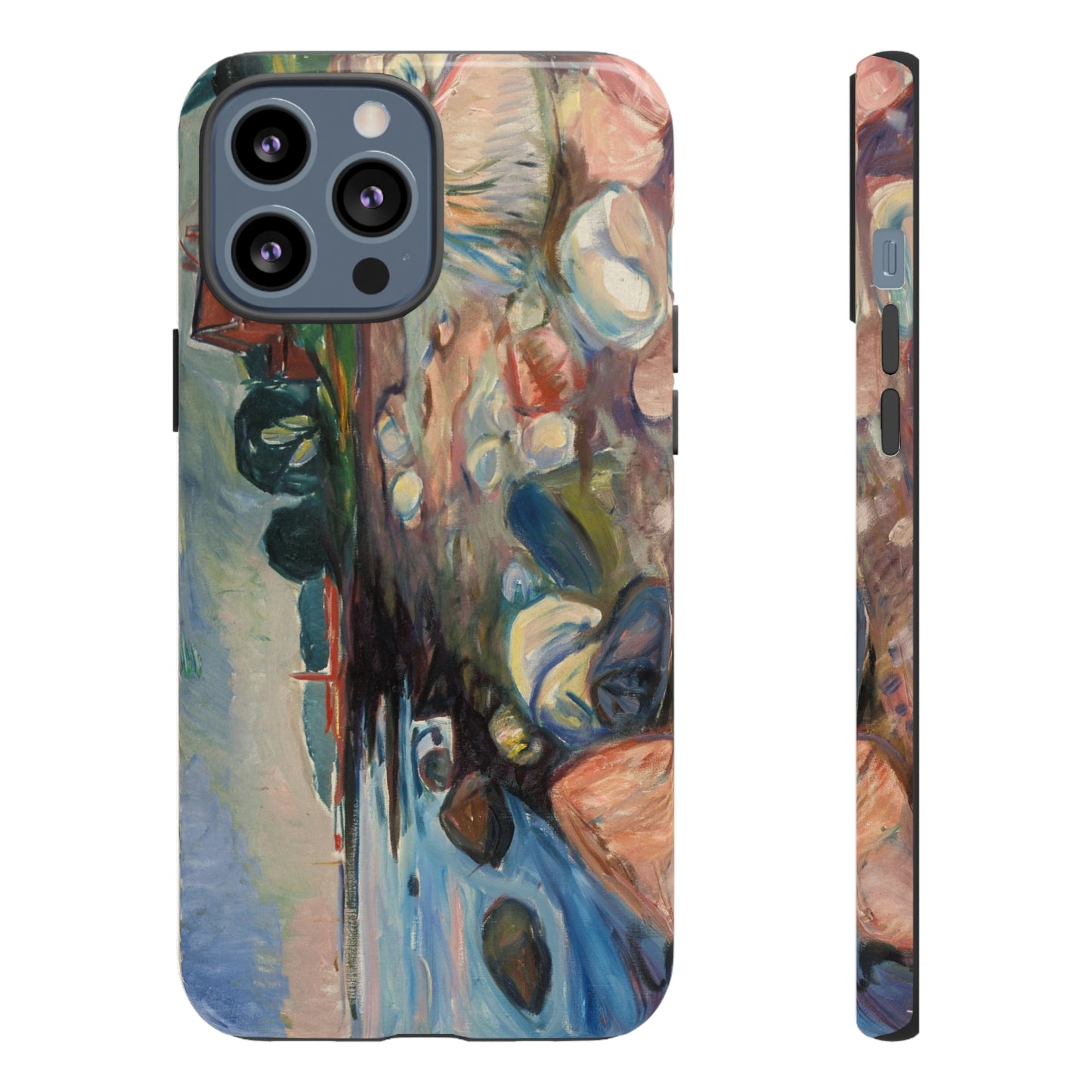 Shore with Red House by Edvard Munch - Cell Phone Case