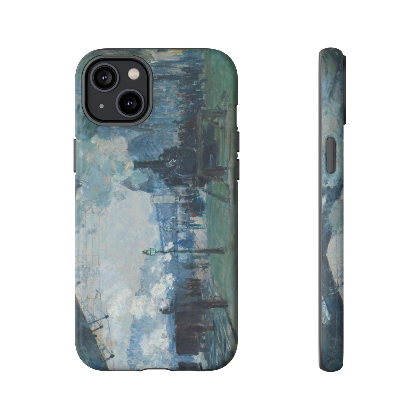 Arrival of the Normandy Train by Claude Monet - Cell Phone Case