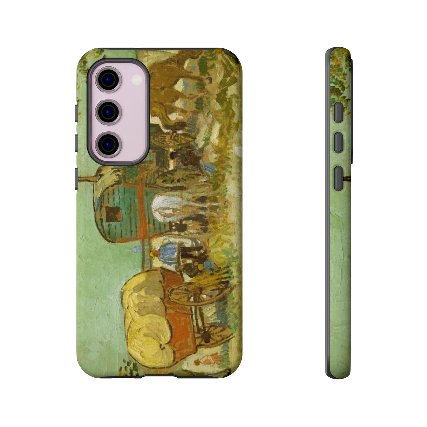 Encampment of Gypsies with Caravans by Vincent Van Gogh - Cell Phone Case