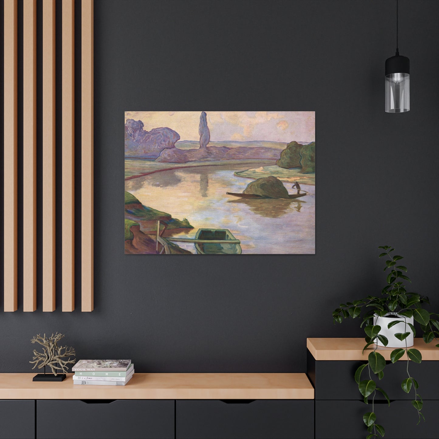 Islands in the Rhine river near to Strasbourg by Rene Schutzenberger - Canvas Print