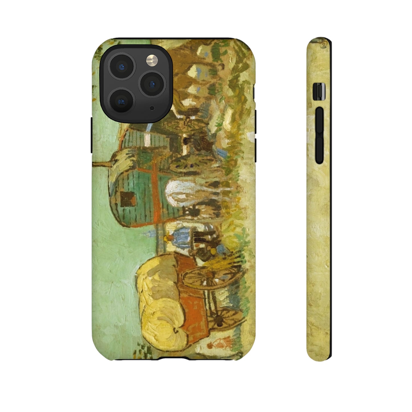 Encampment of Gypsies with Caravans by Vincent Van Gogh - Cell Phone Case