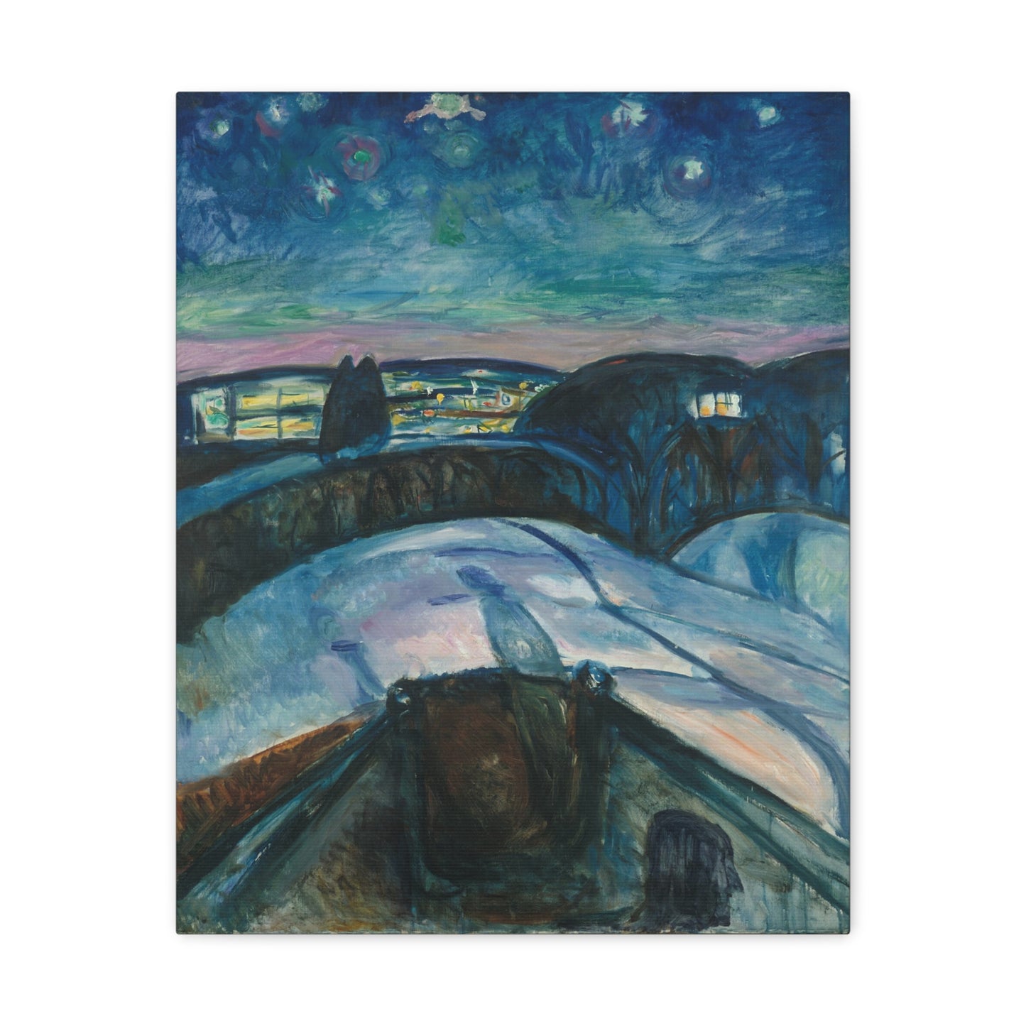 Starry Night by Edvard Munch - Canvas Print