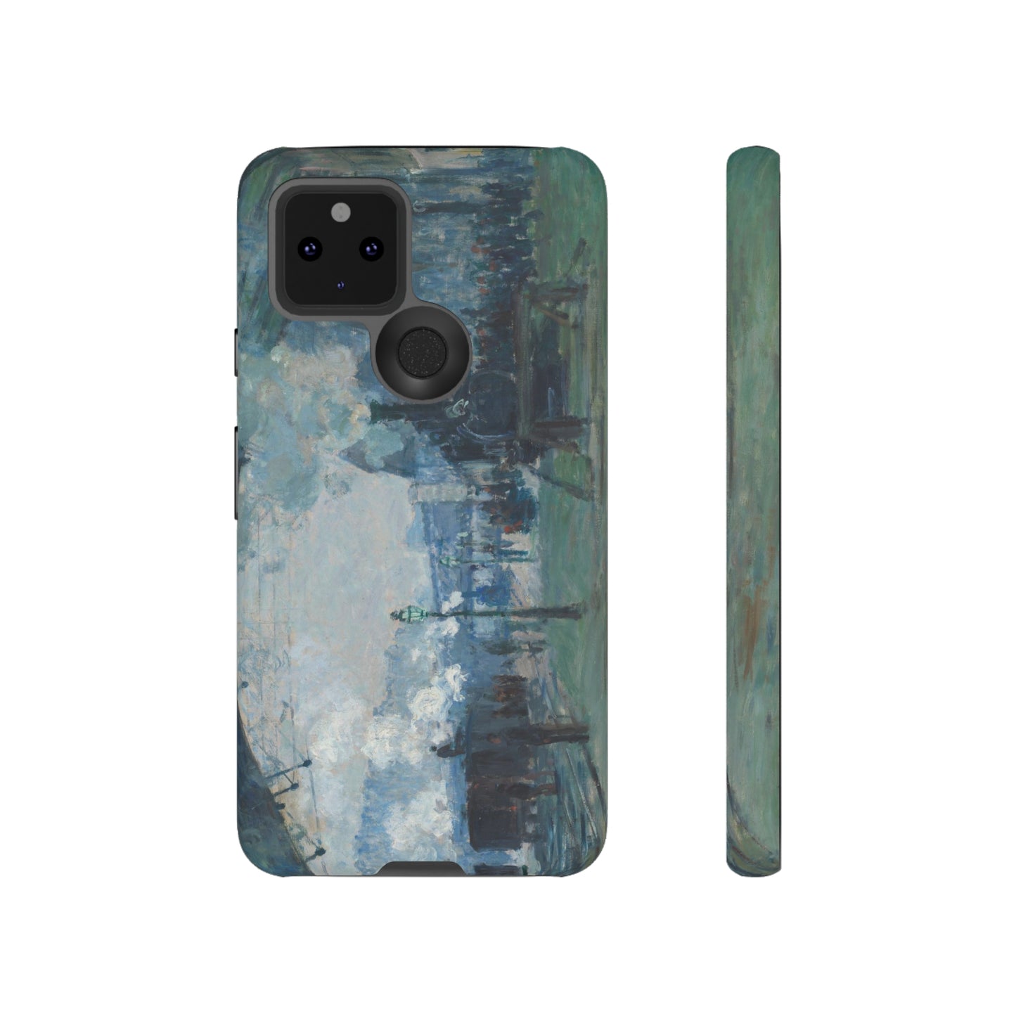 Arrival of the Normandy Train by Claude Monet - Cell Phone Case