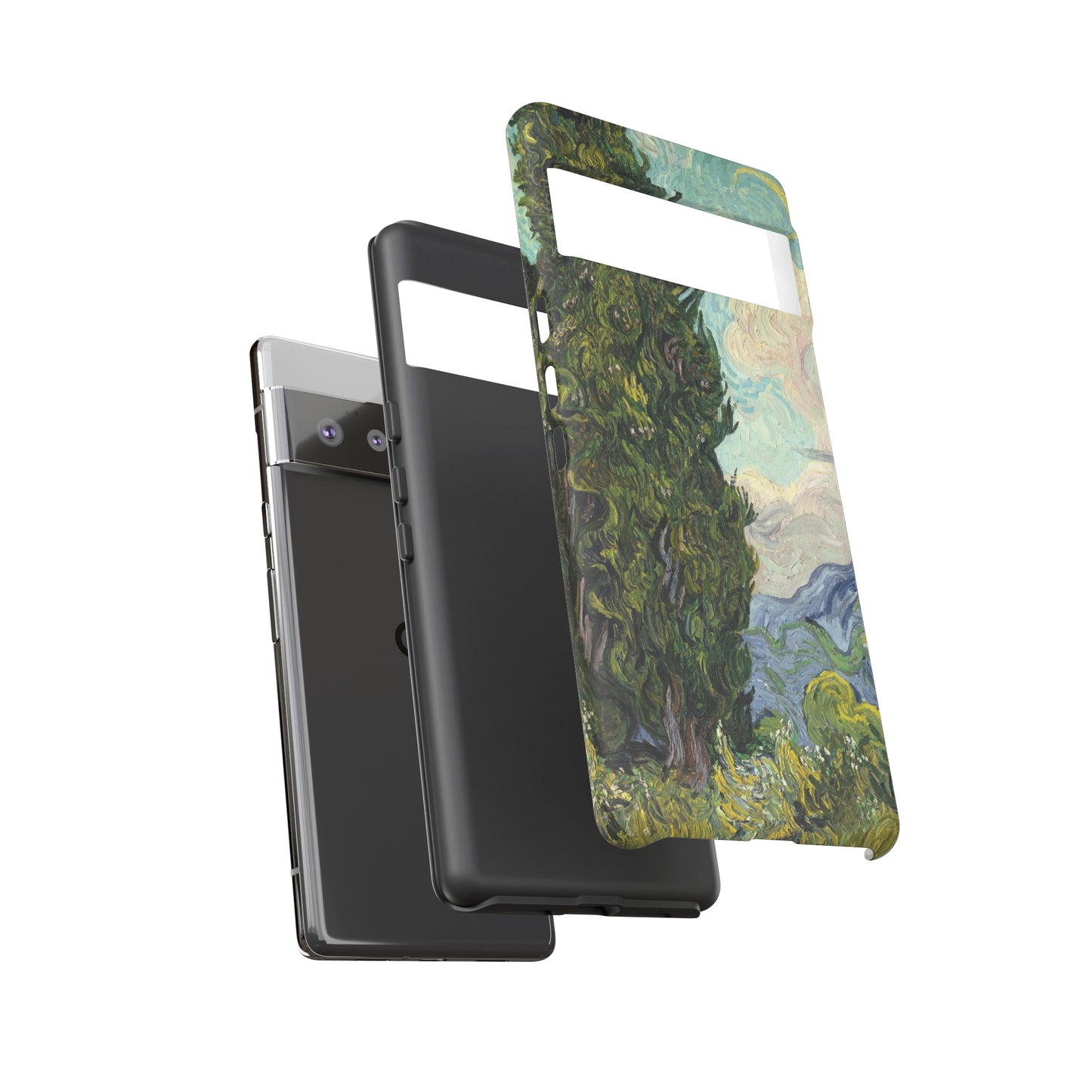 Cypresses by Vincent Van Gogh - Cell Phone Case