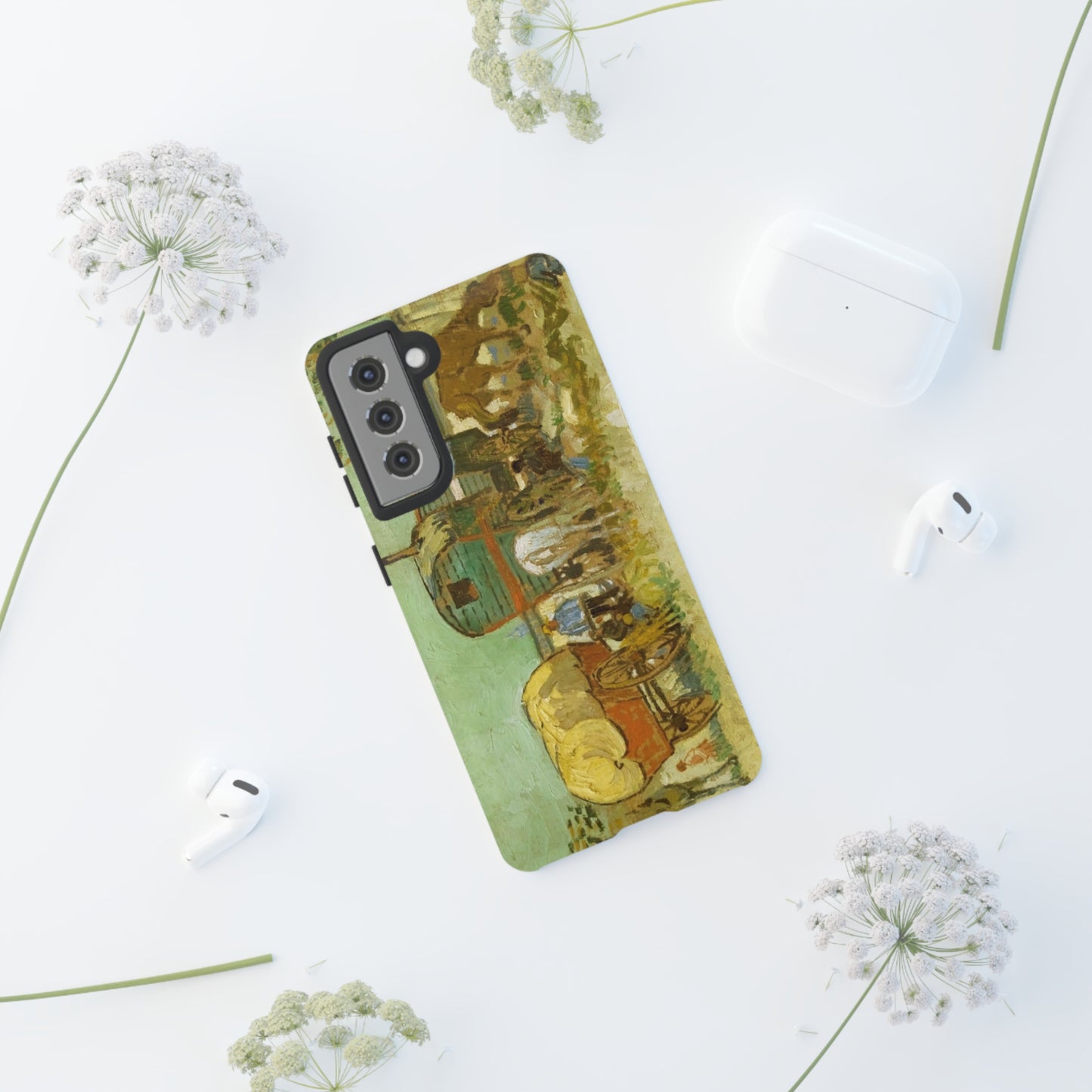 Encampment of Gypsies with Caravans by Vincent Van Gogh - Cell Phone Case