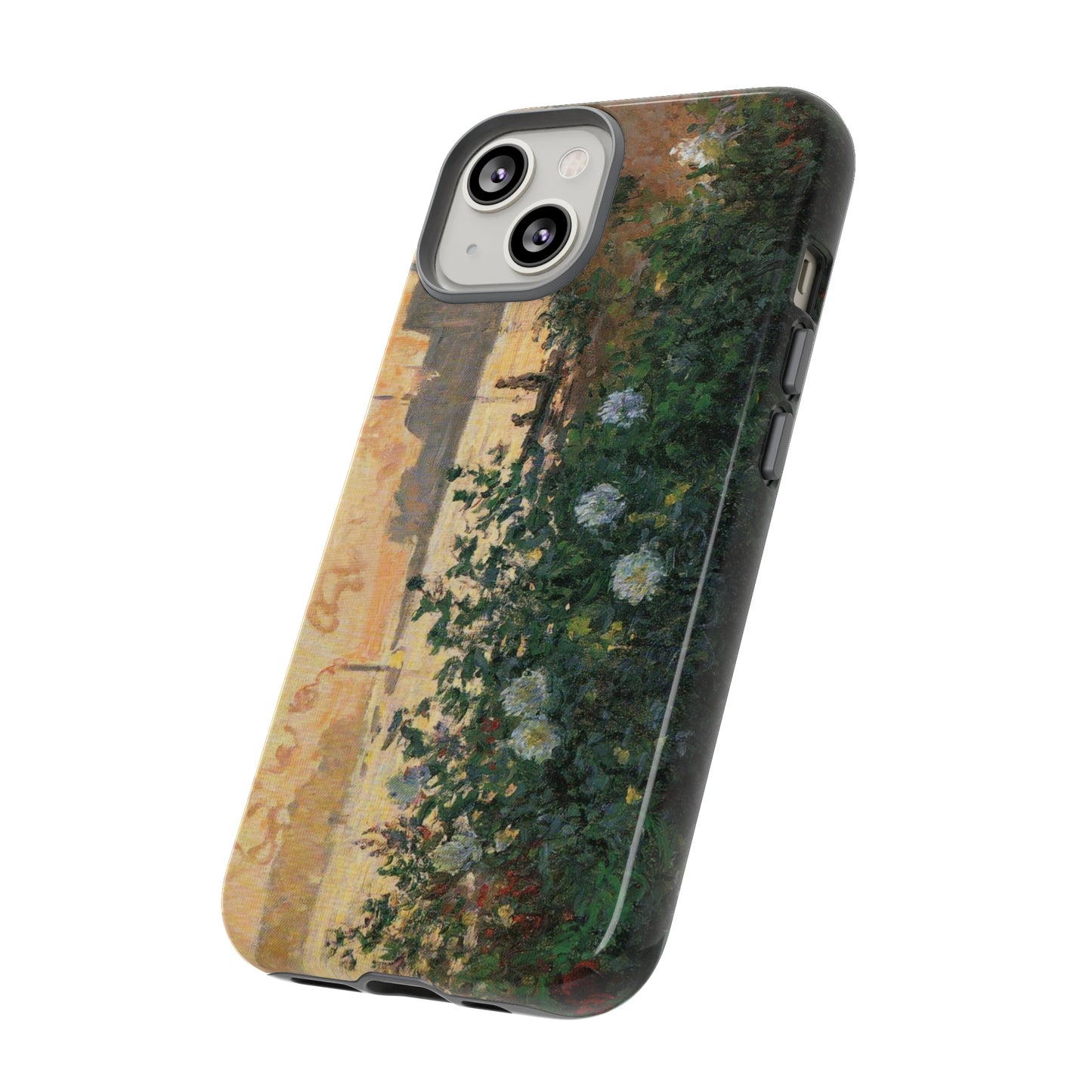 Flowered Riverbank, Argenteuil by Claude Monet - Cell Phone Case