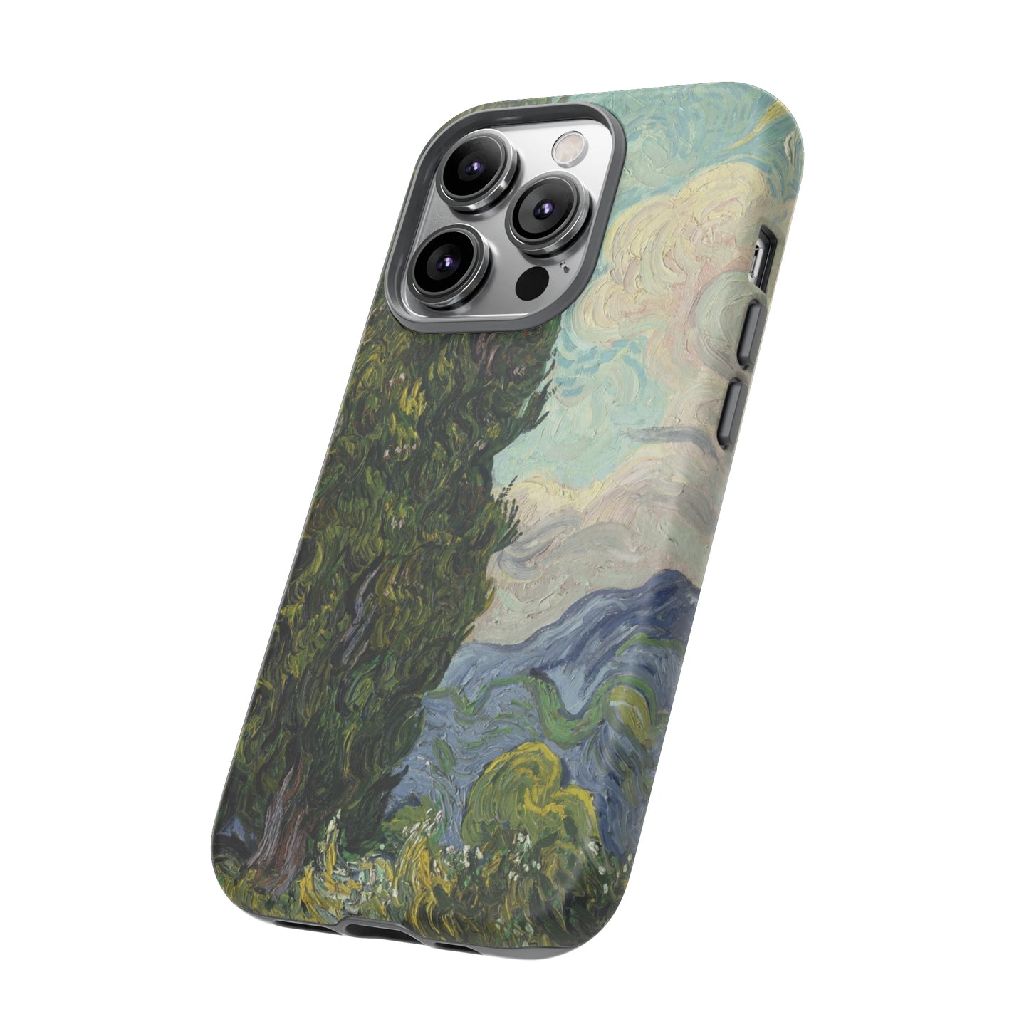 Cypresses by Vincent Van Gogh - Cell Phone Case