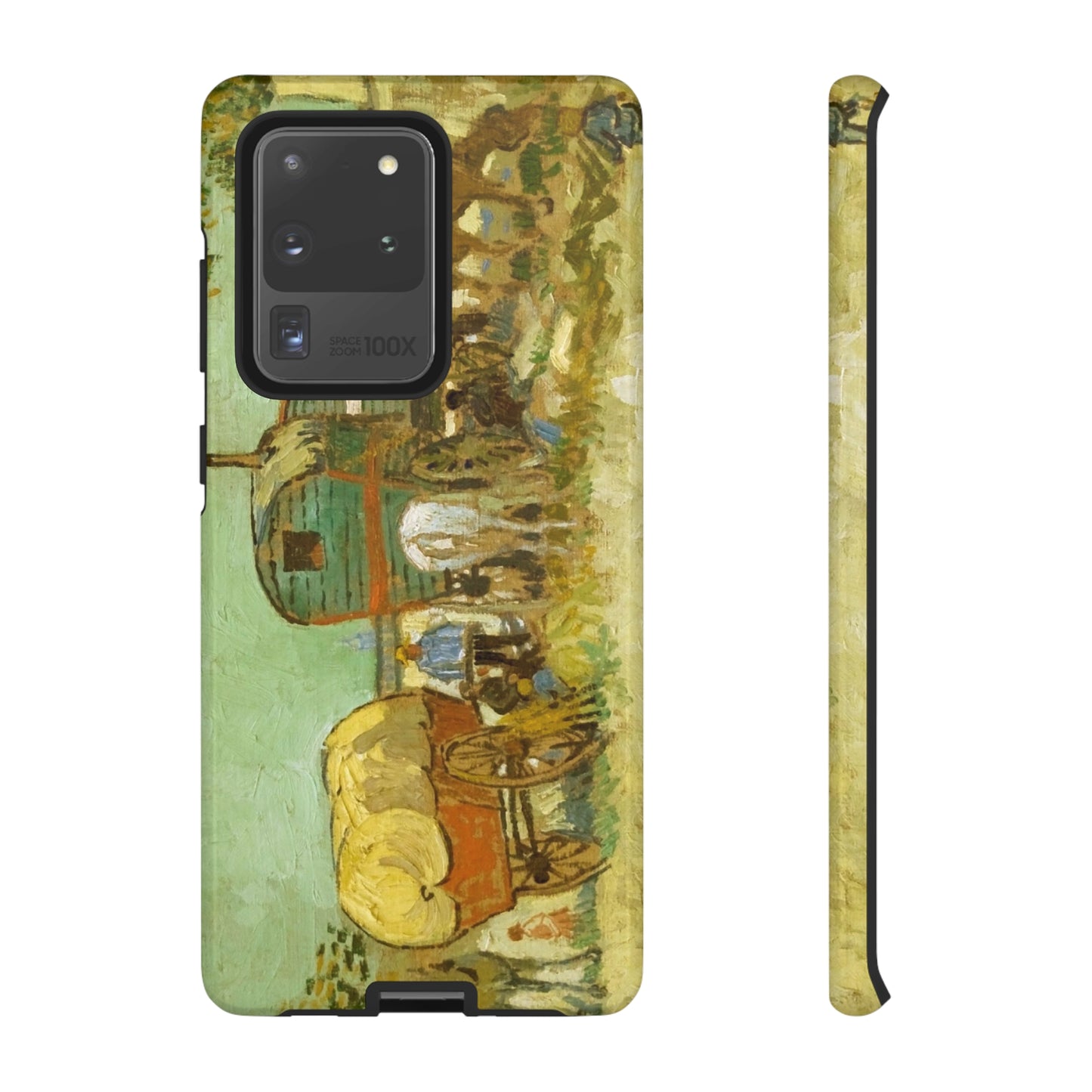 Encampment of Gypsies with Caravans by Vincent Van Gogh - Cell Phone Case