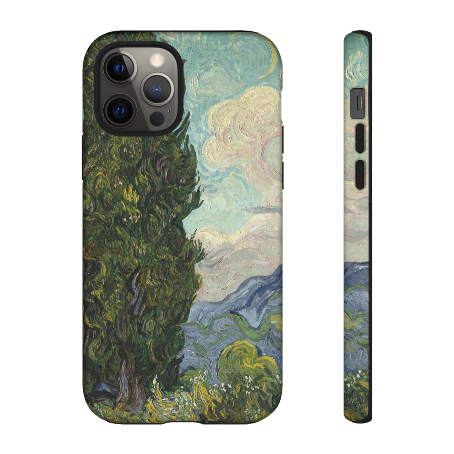 Cypresses by Vincent Van Gogh - Cell Phone Case