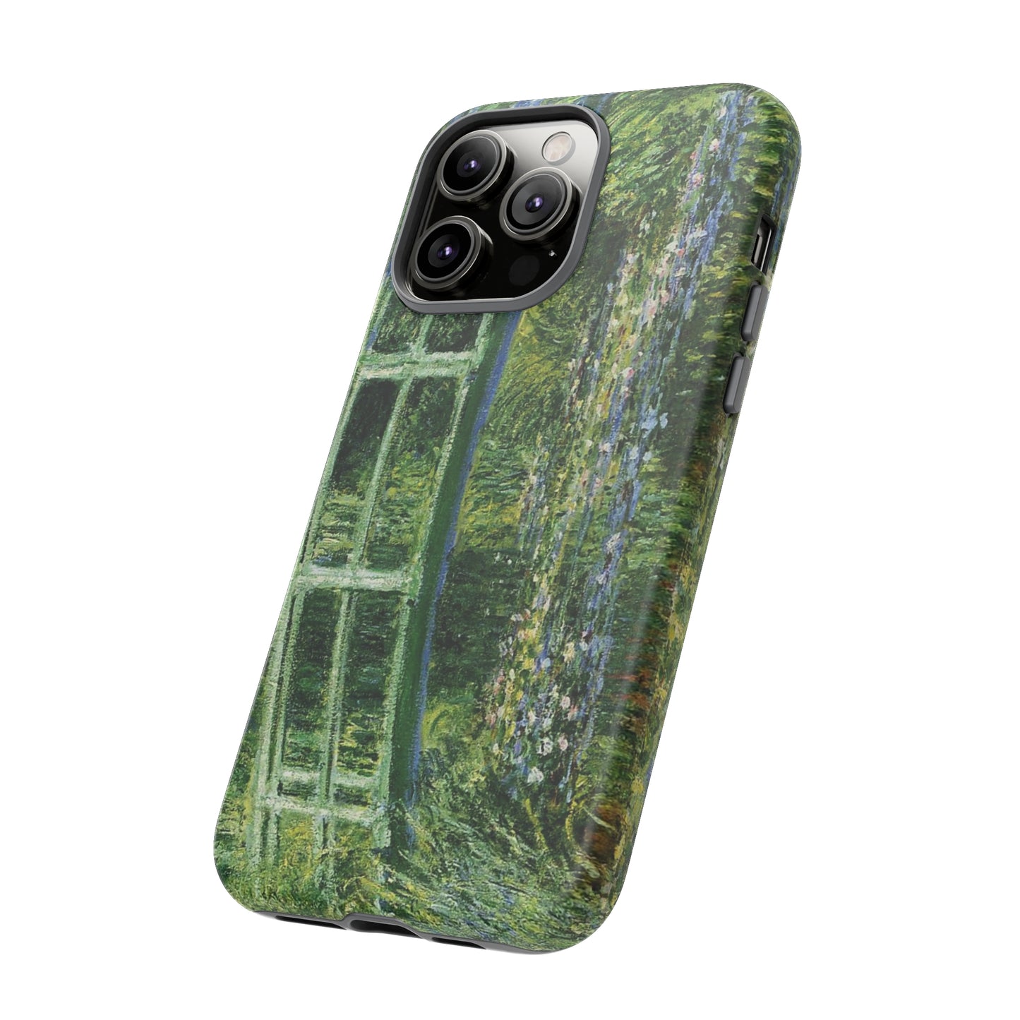 Water Lilies and a Japanese Bridge by Claude Monet - Cell Phone Case