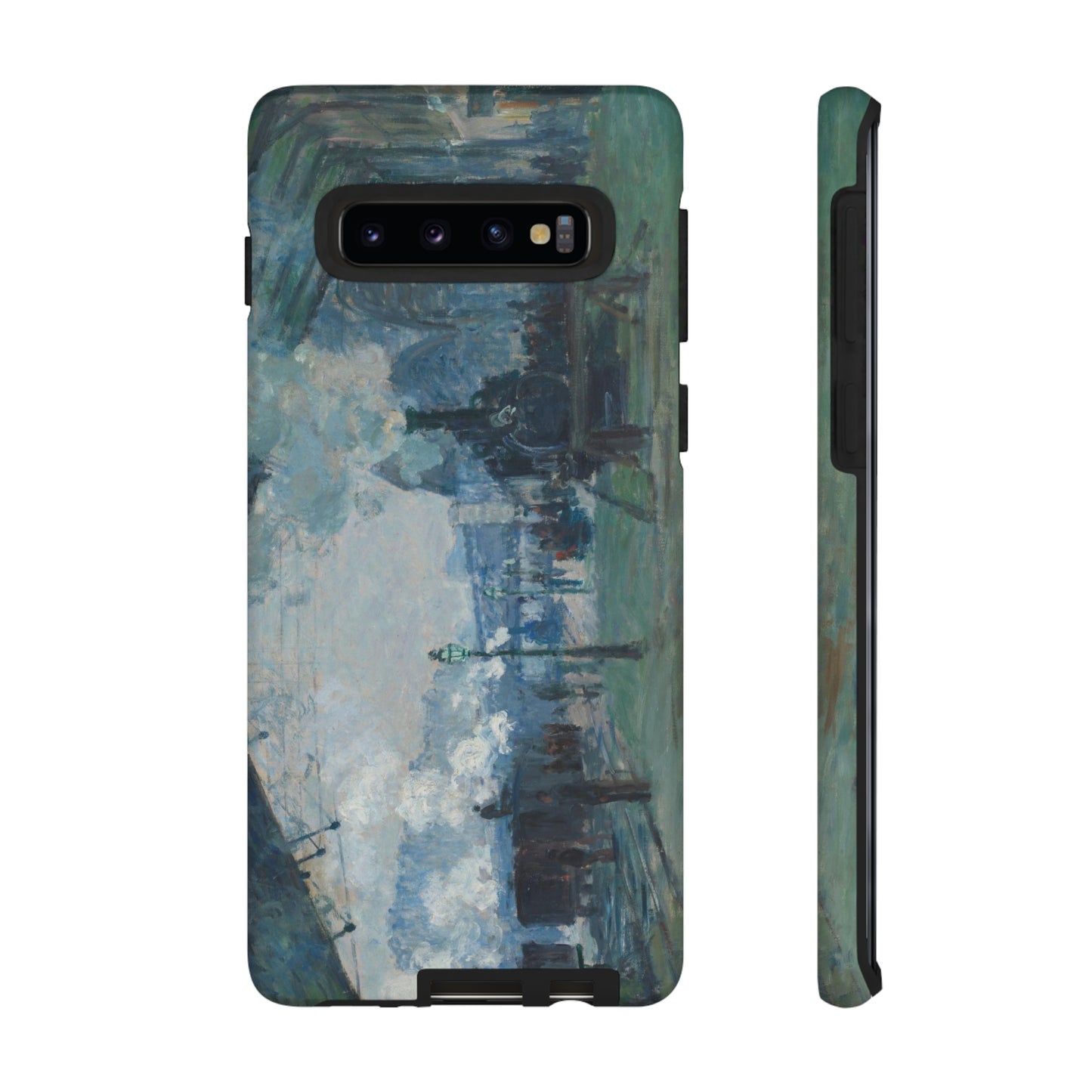 Arrival of the Normandy Train by Claude Monet - Cell Phone Case