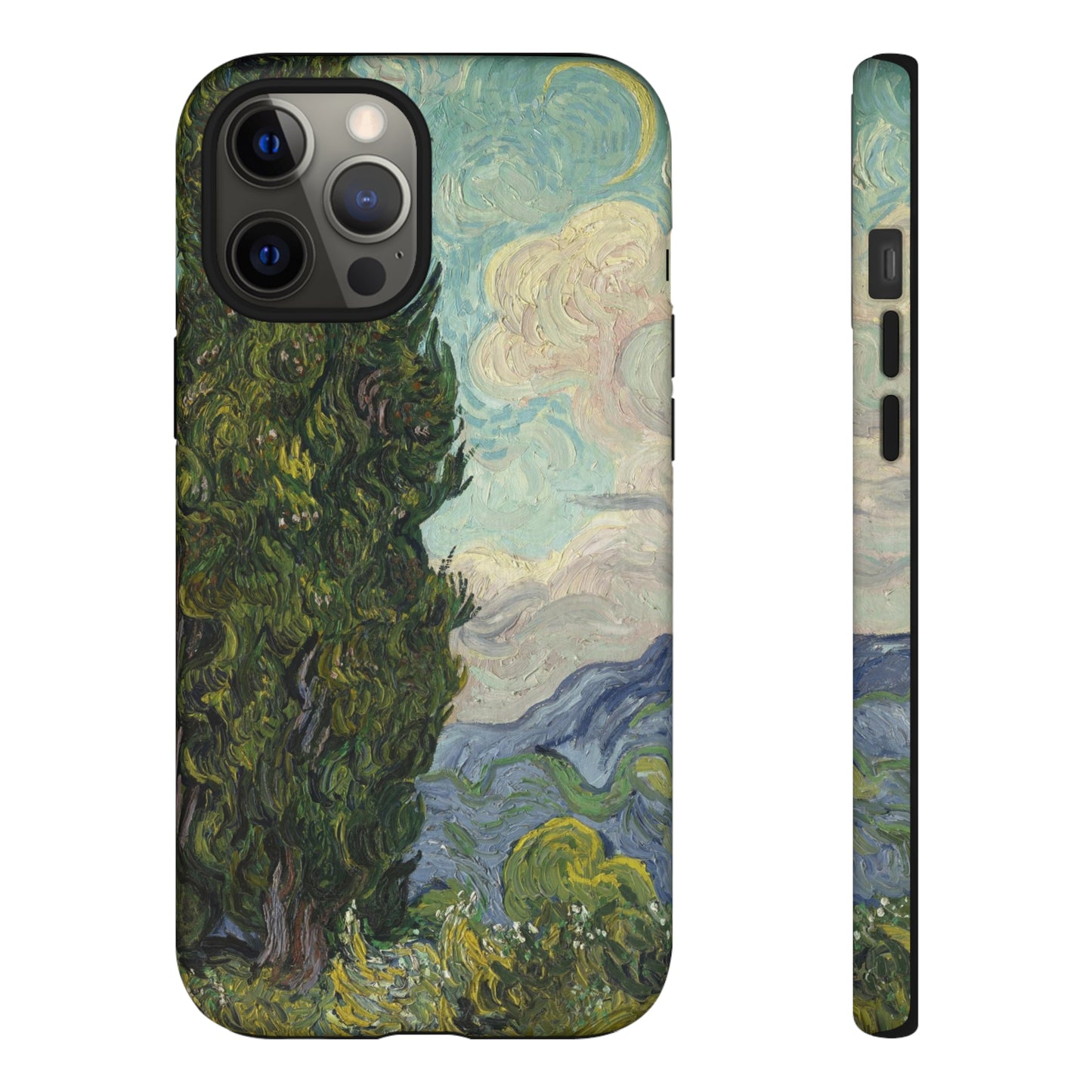 Cypresses by Vincent Van Gogh - Cell Phone Case