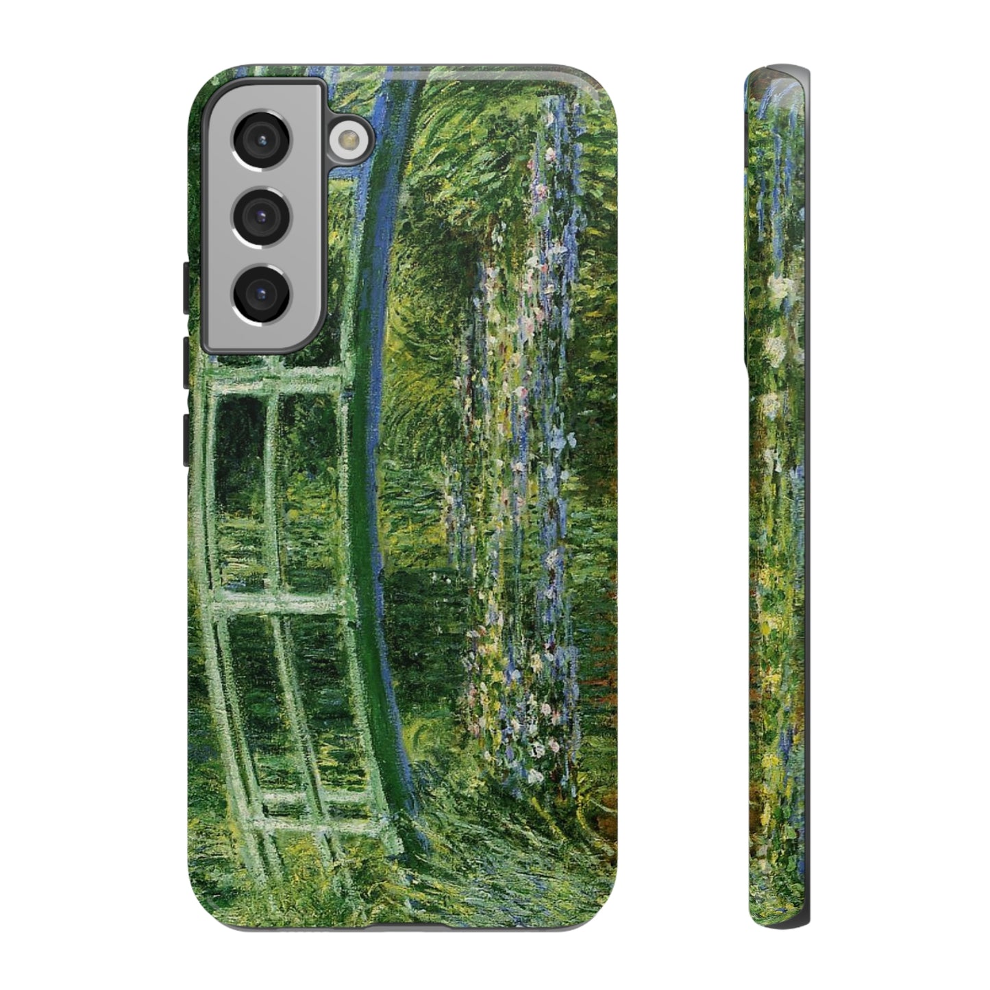 Water Lilies and a Japanese Bridge by Claude Monet - Cell Phone Case
