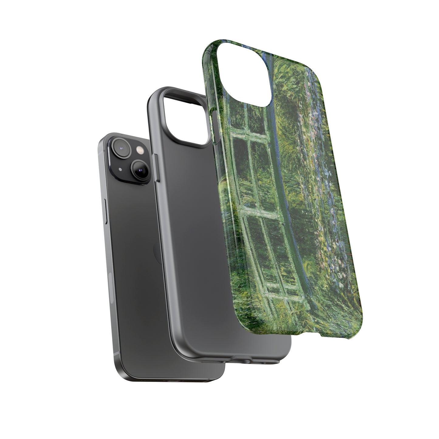 Water Lilies and a Japanese Bridge by Claude Monet - Cell Phone Case