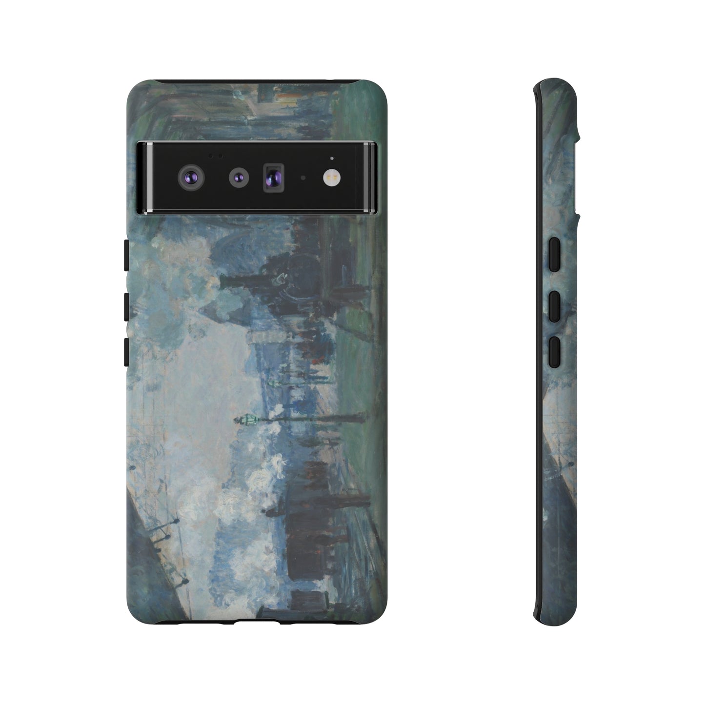 Arrival of the Normandy Train by Claude Monet - Cell Phone Case