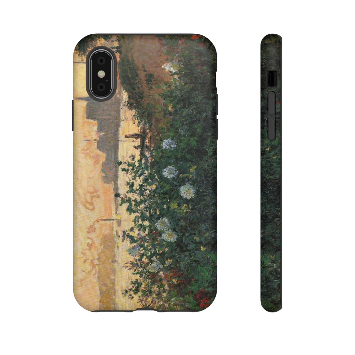 Flowered Riverbank, Argenteuil by Claude Monet - Cell Phone Case