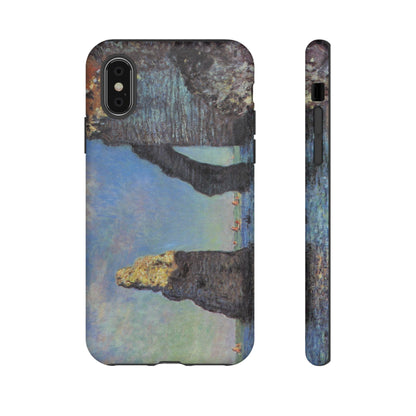 The Cliffs at Etretat by Claude Monet - Cell Phone Case