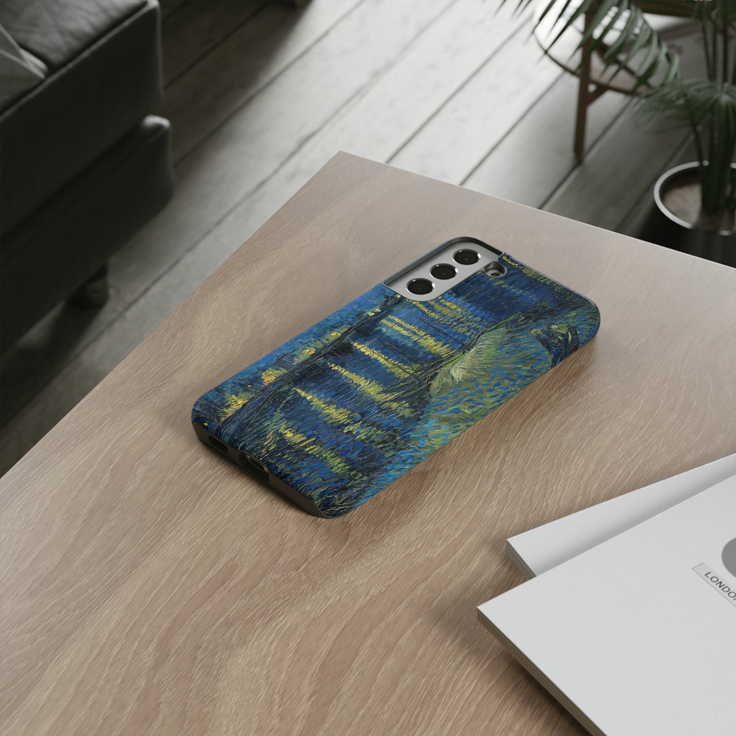Starry Night over the Rhone by Vincent Van Gogh - Cell Phone Case