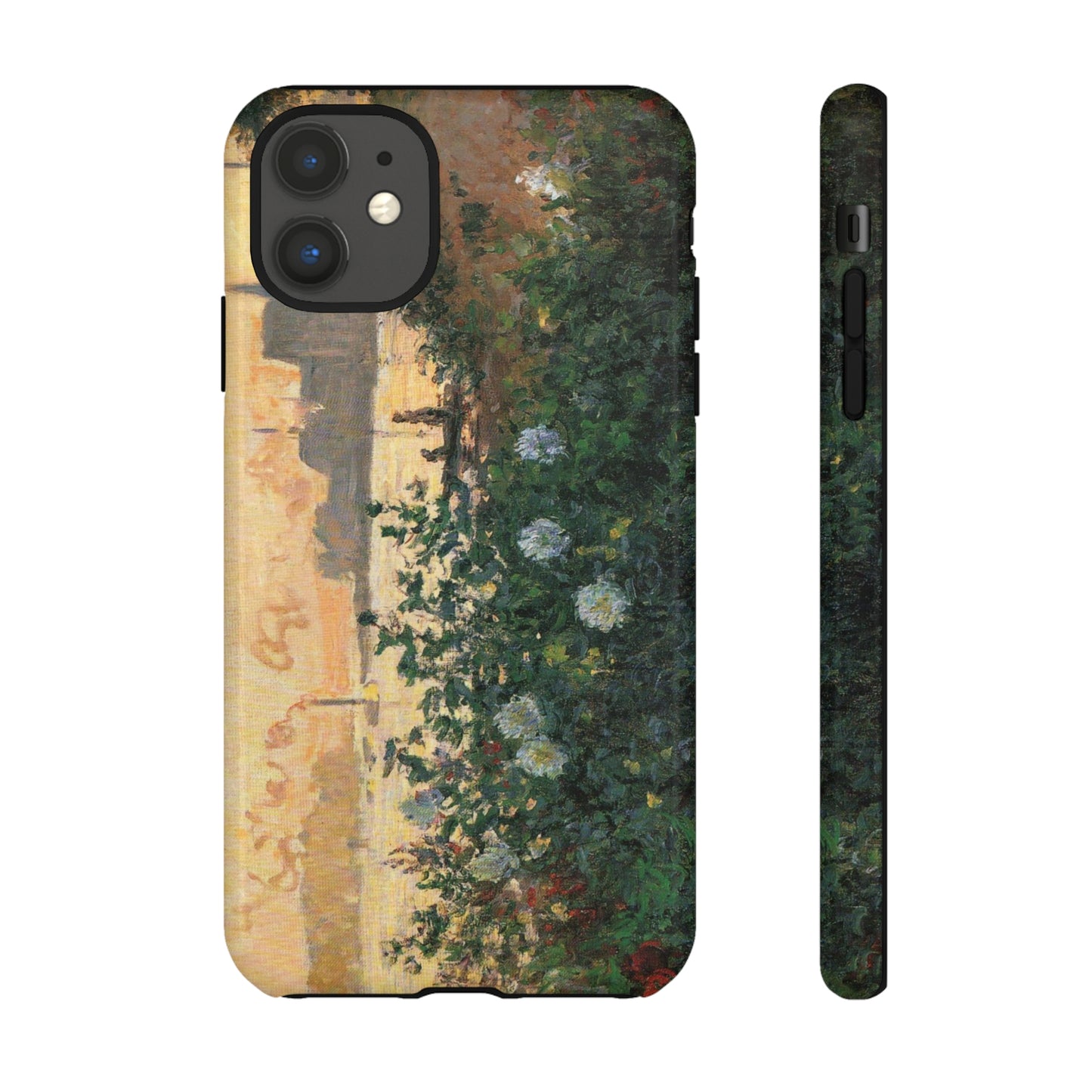 Flowered Riverbank, Argenteuil by Claude Monet - Cell Phone Case