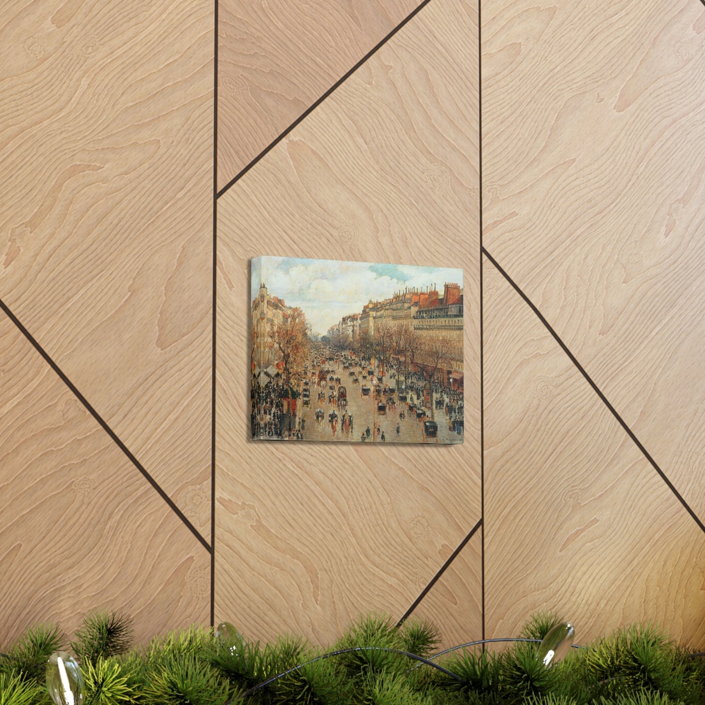 Boulevard Montmartre by Camille Pissarro - Canvas Print