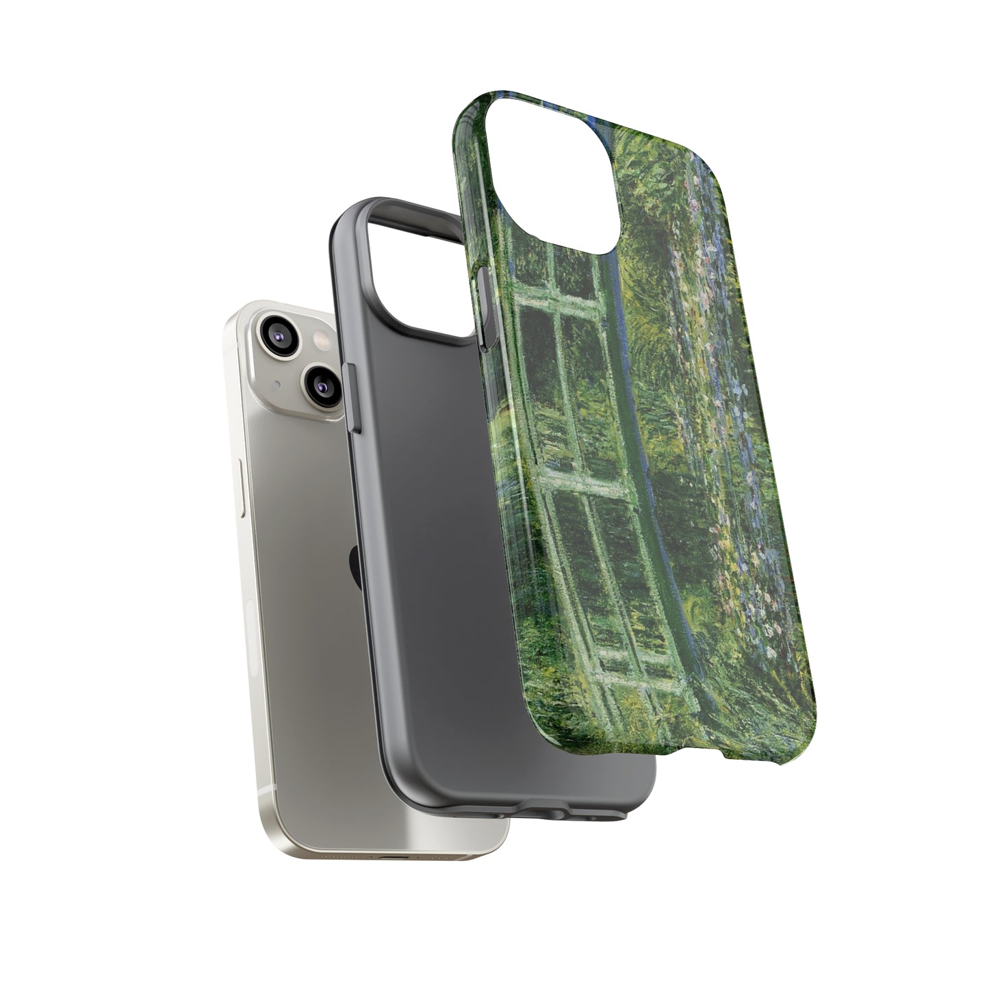 Water Lilies and a Japanese Bridge by Claude Monet - Cell Phone Case