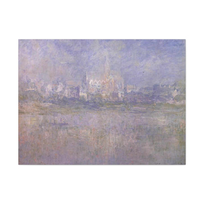 Vetheuil in Nebel by Claude Monet - Canvas Print