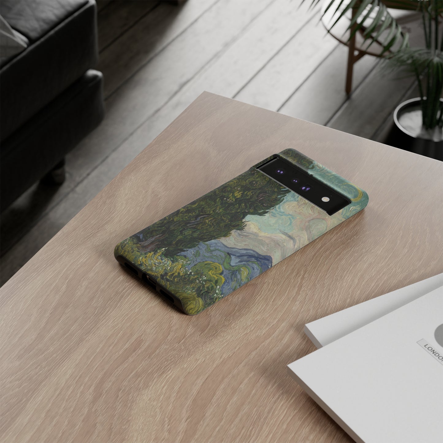 Cypresses by Vincent Van Gogh - Cell Phone Case