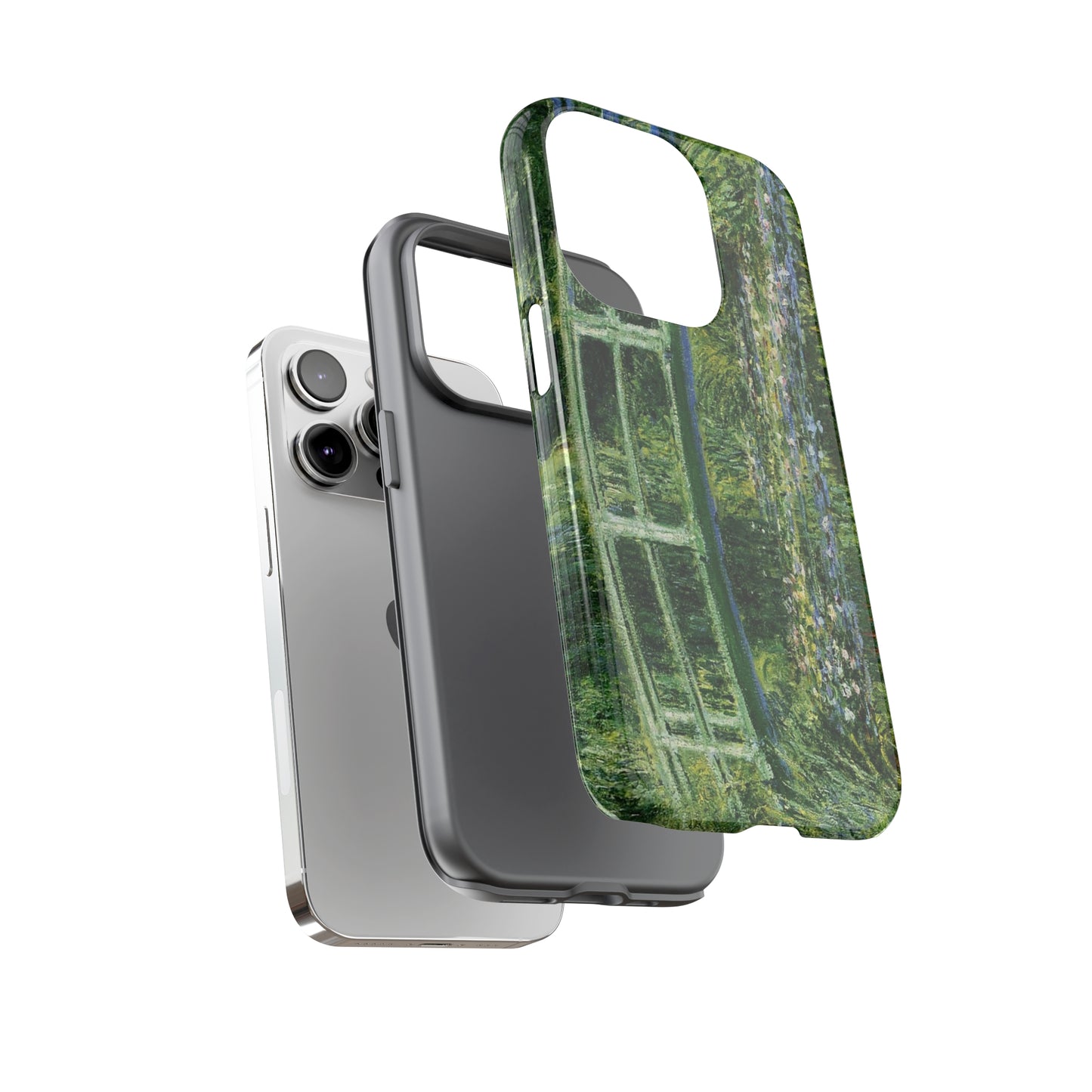 Water Lilies and a Japanese Bridge by Claude Monet - Cell Phone Case