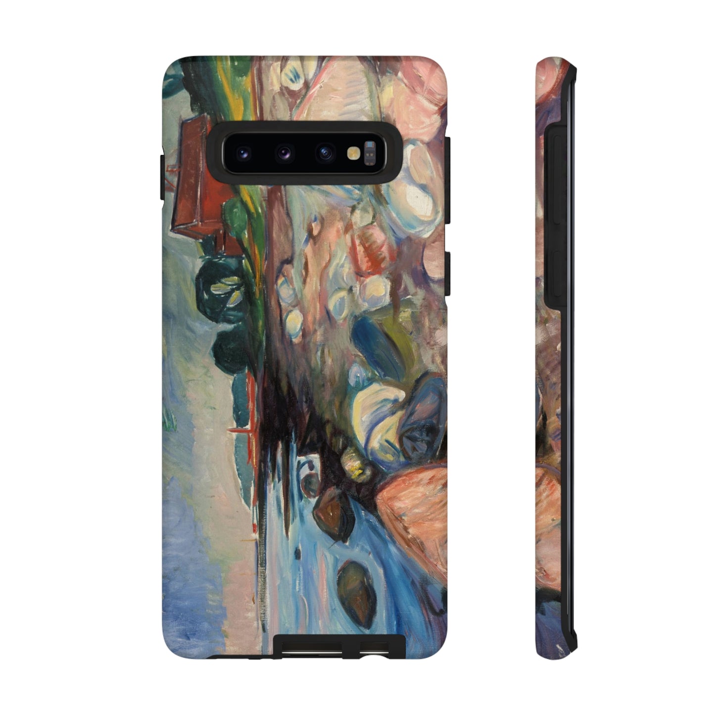 Shore with Red House by Edvard Munch - Cell Phone Case