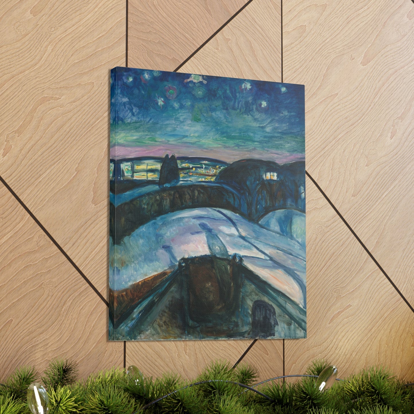 Starry Night by Edvard Munch - Canvas Print