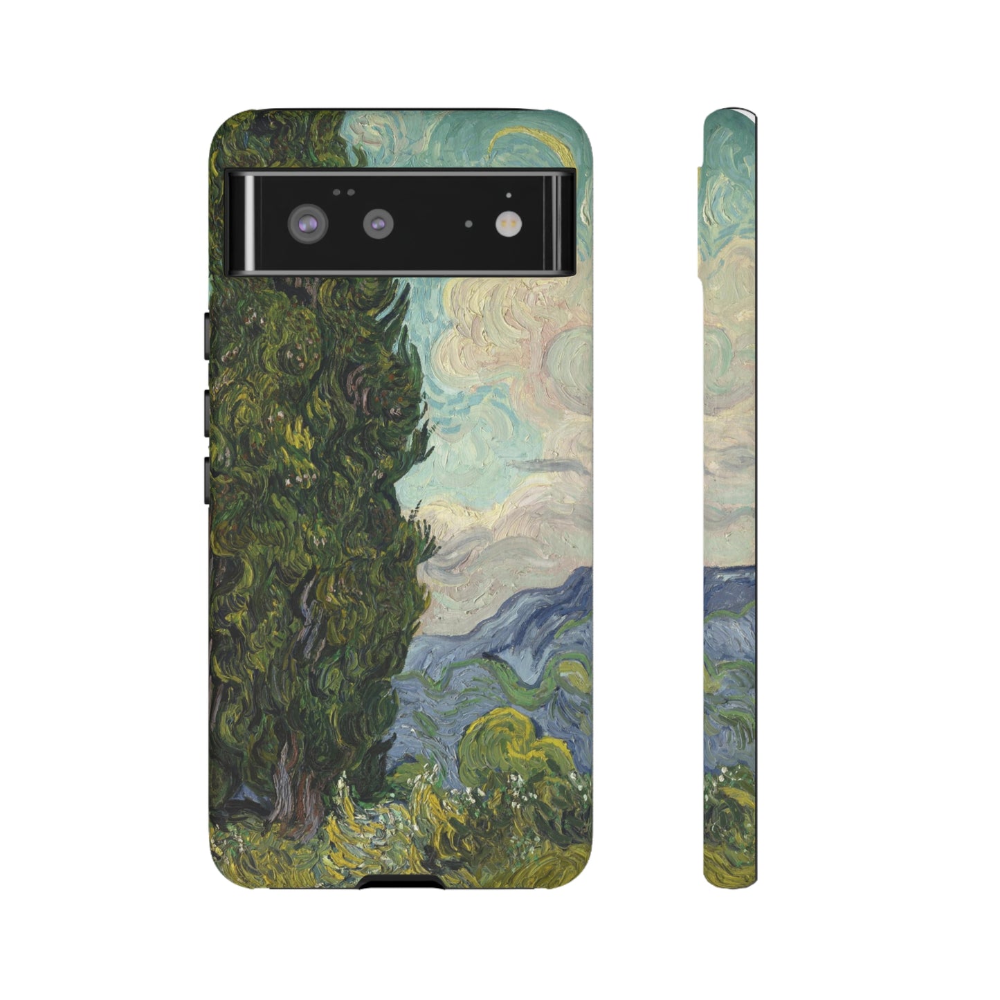 Cypresses by Vincent Van Gogh - Cell Phone Case