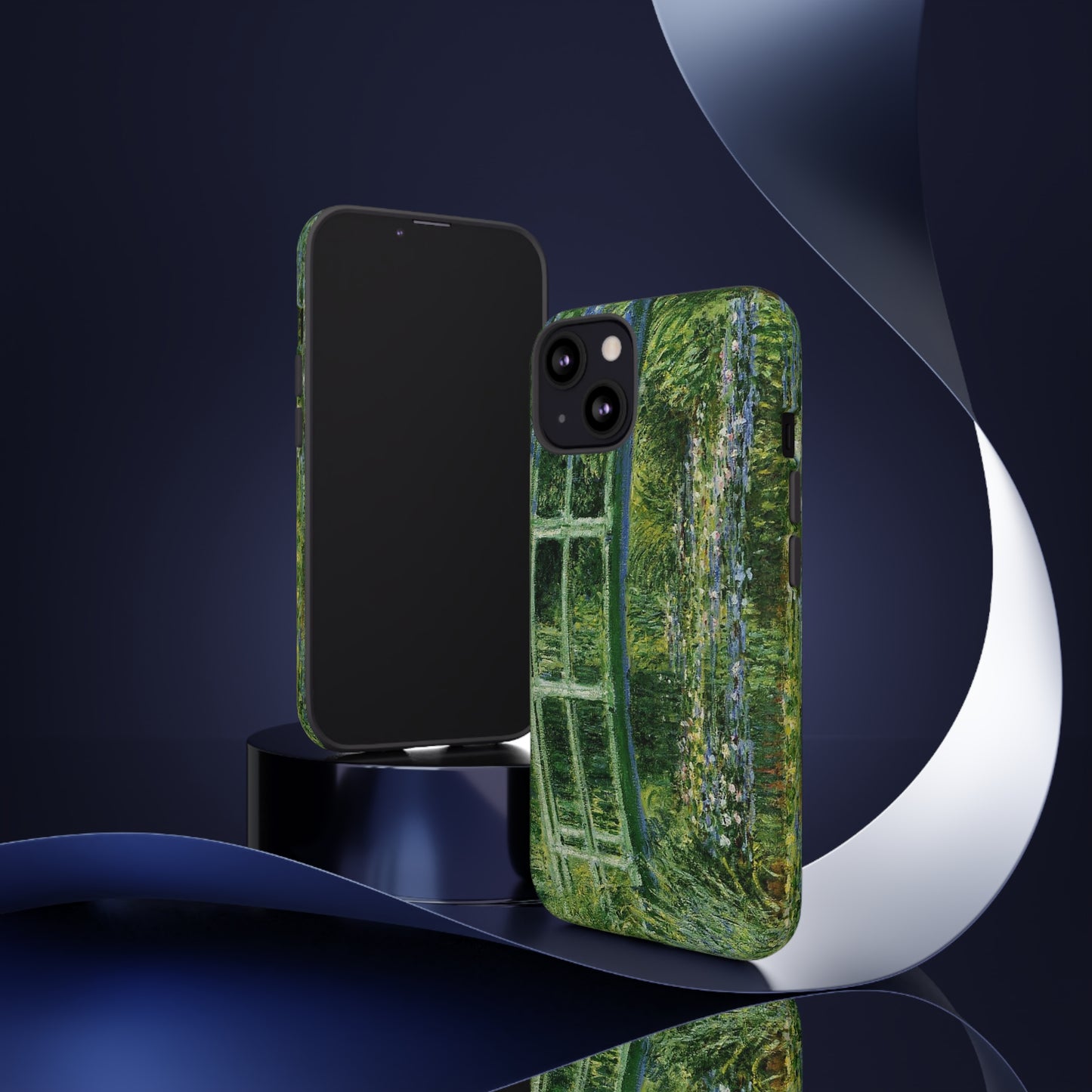Water Lilies and a Japanese Bridge by Claude Monet - Cell Phone Case