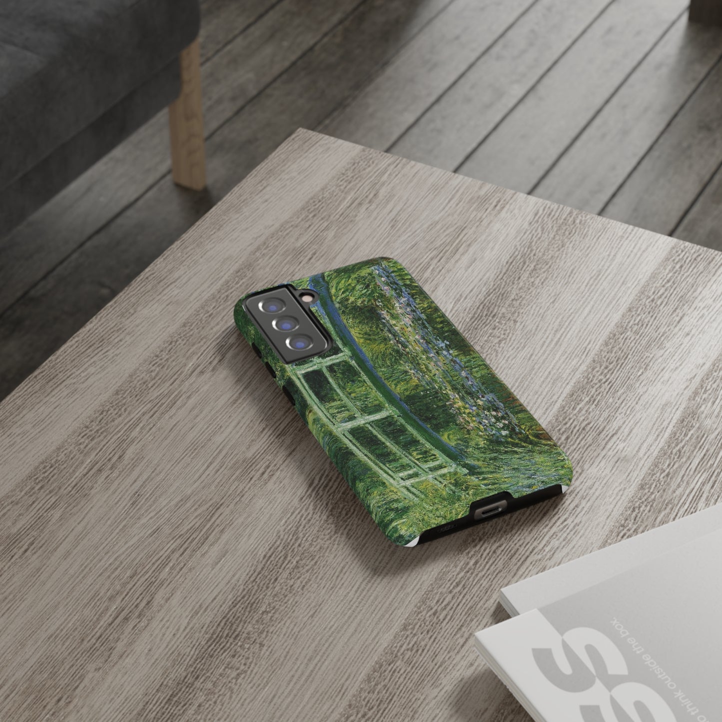 Water Lilies and a Japanese Bridge by Claude Monet - Cell Phone Case