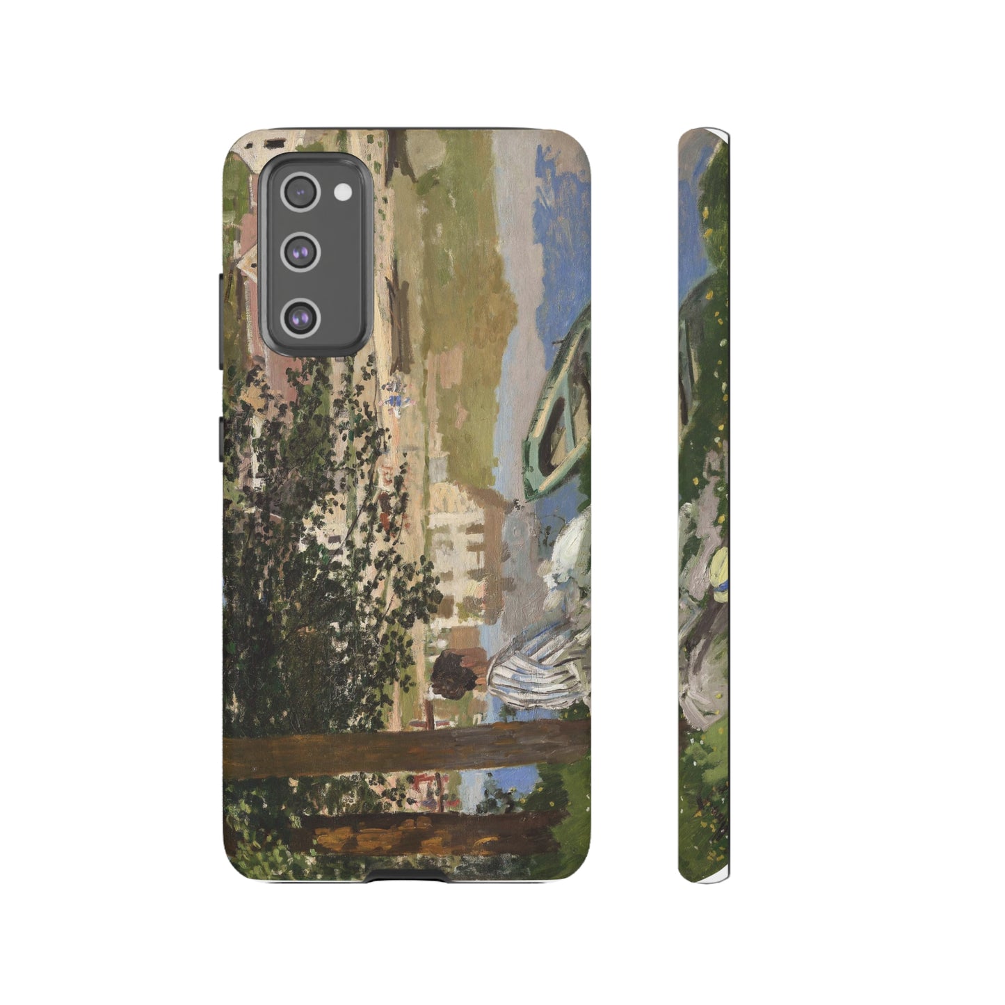 On the Bank of the Seine by Claude Monet - Cell Phone Case