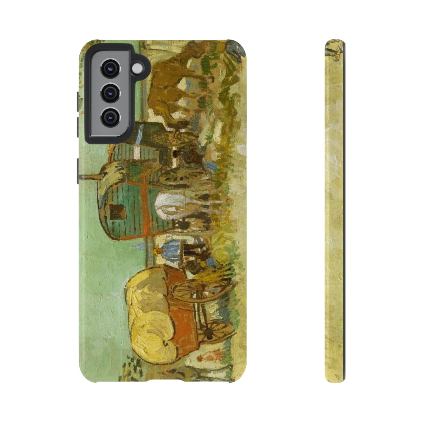Encampment of Gypsies with Caravans by Vincent Van Gogh - Cell Phone Case