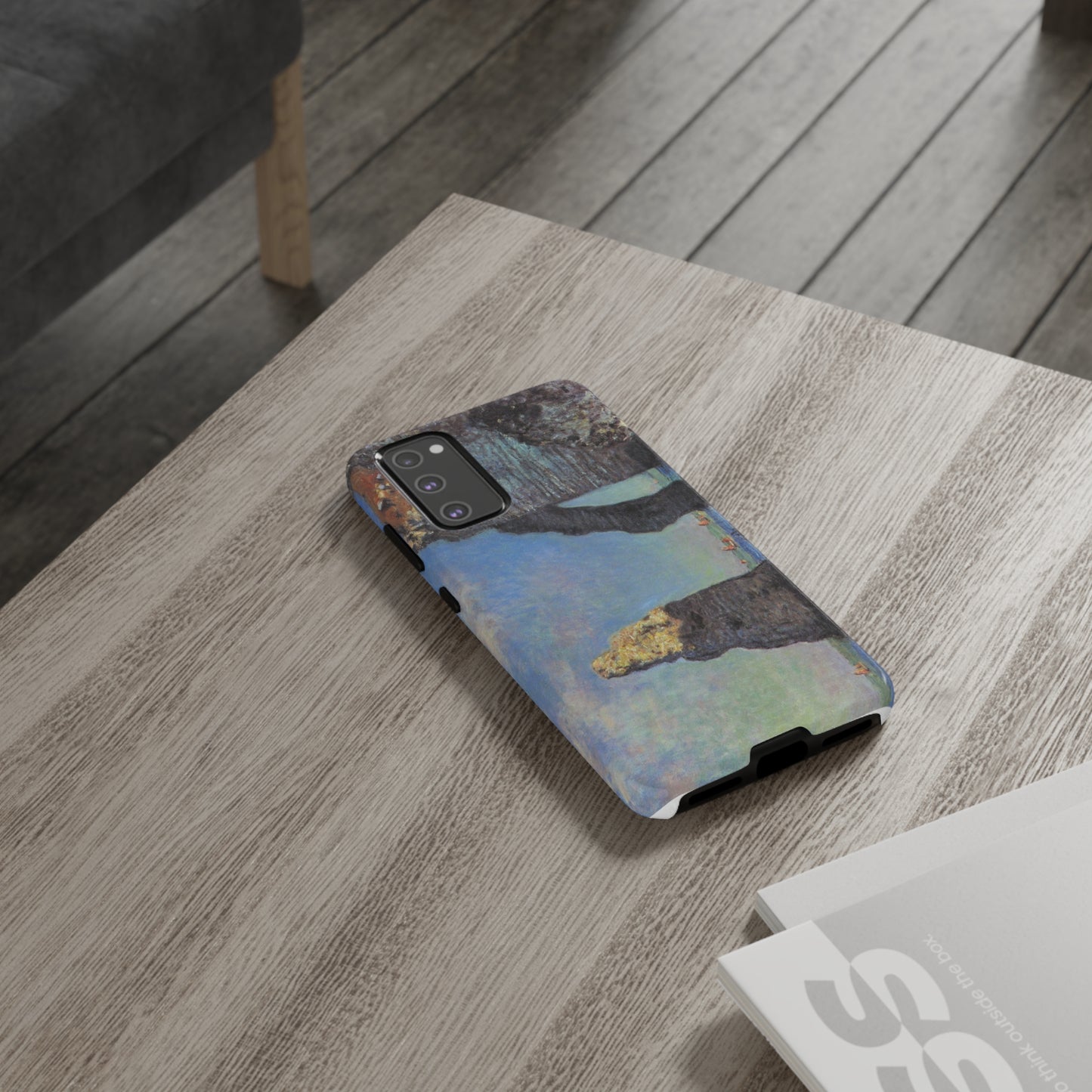 The Cliffs at Etretat by Claude Monet - Cell Phone Case