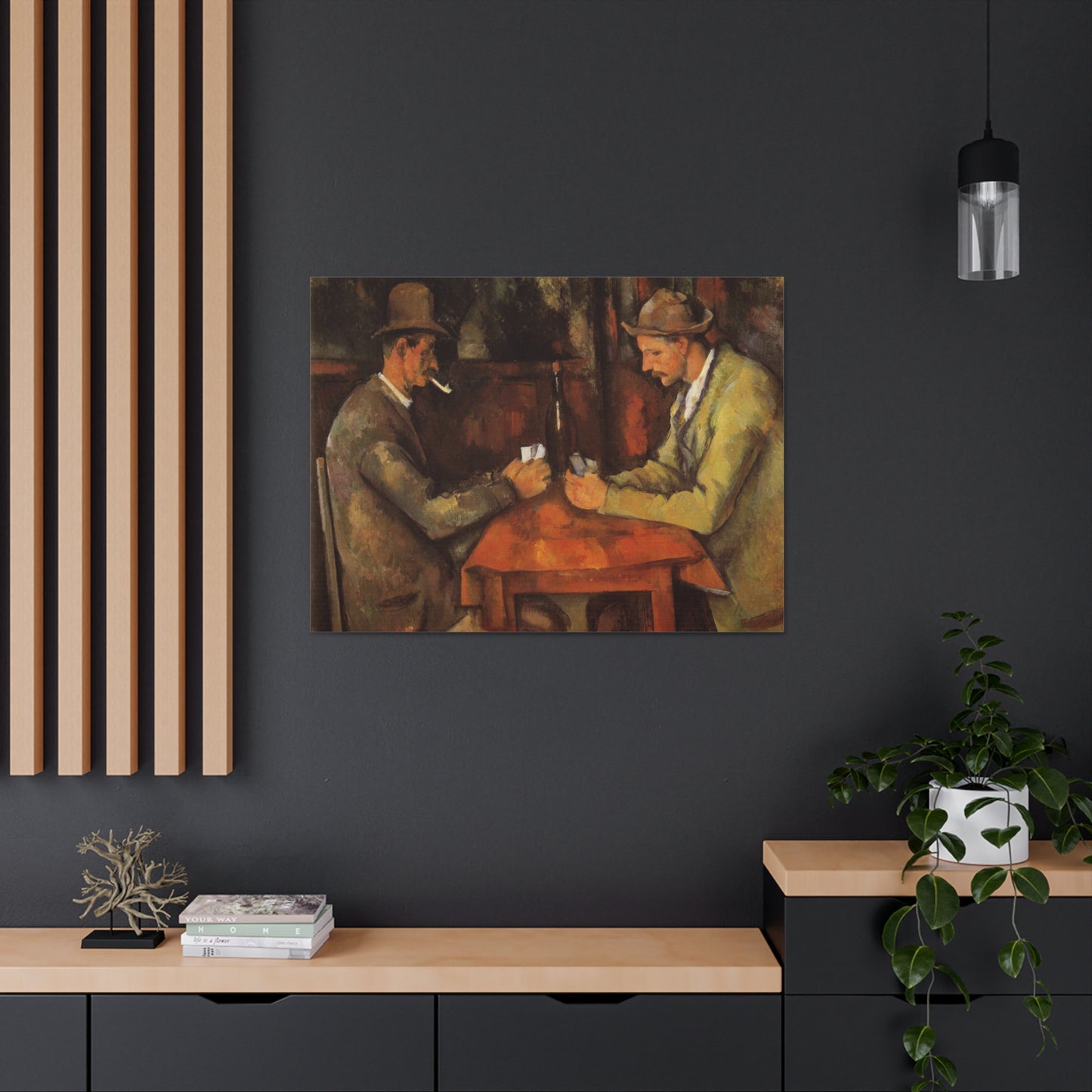 The Card Players by Paul Cezanne - Canvas Print
