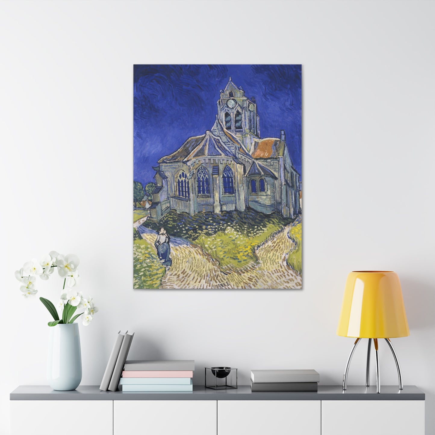 The Church in Auvers sur Oise by Vincent Van Gogh - Canvas Print