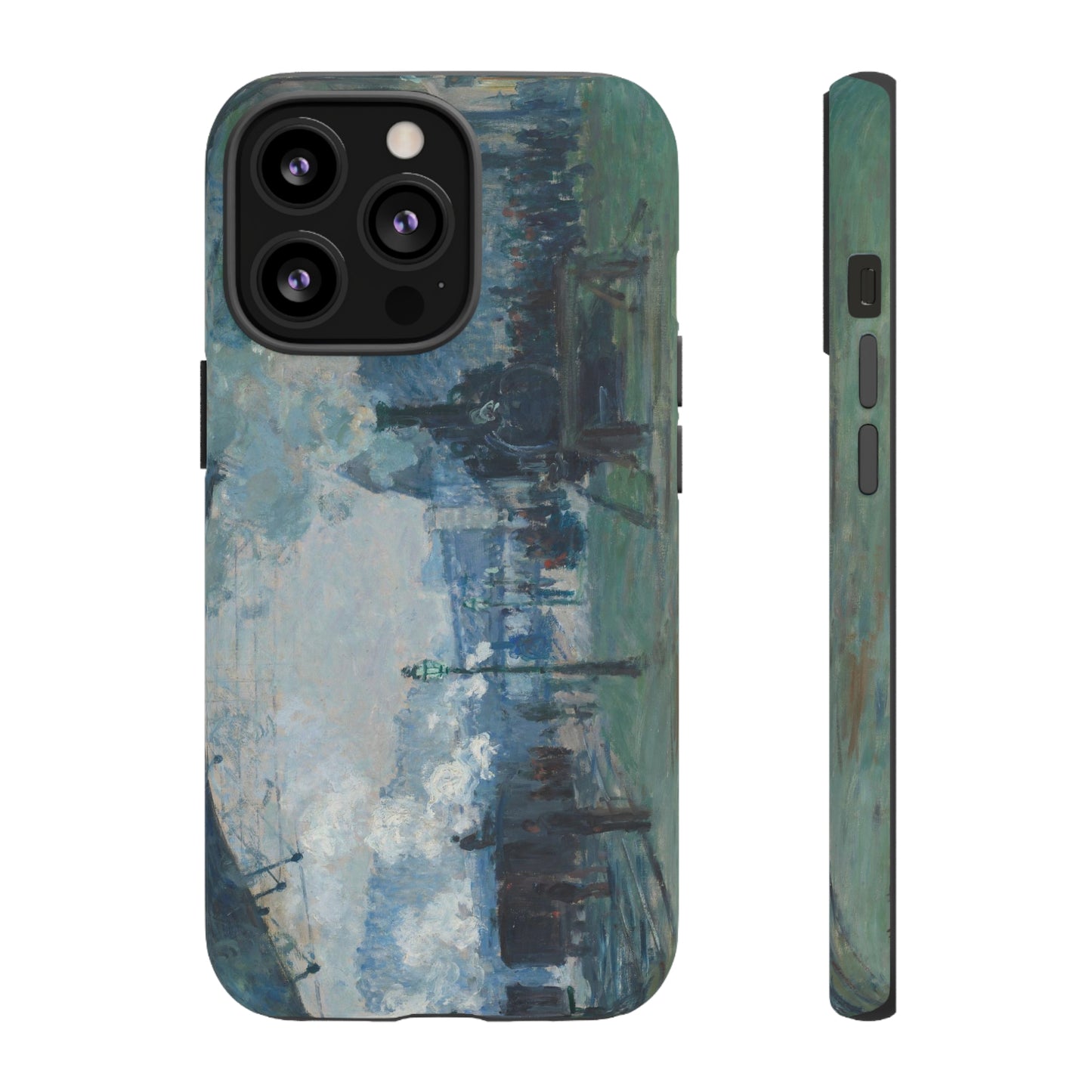 Arrival of the Normandy Train by Claude Monet - Cell Phone Case