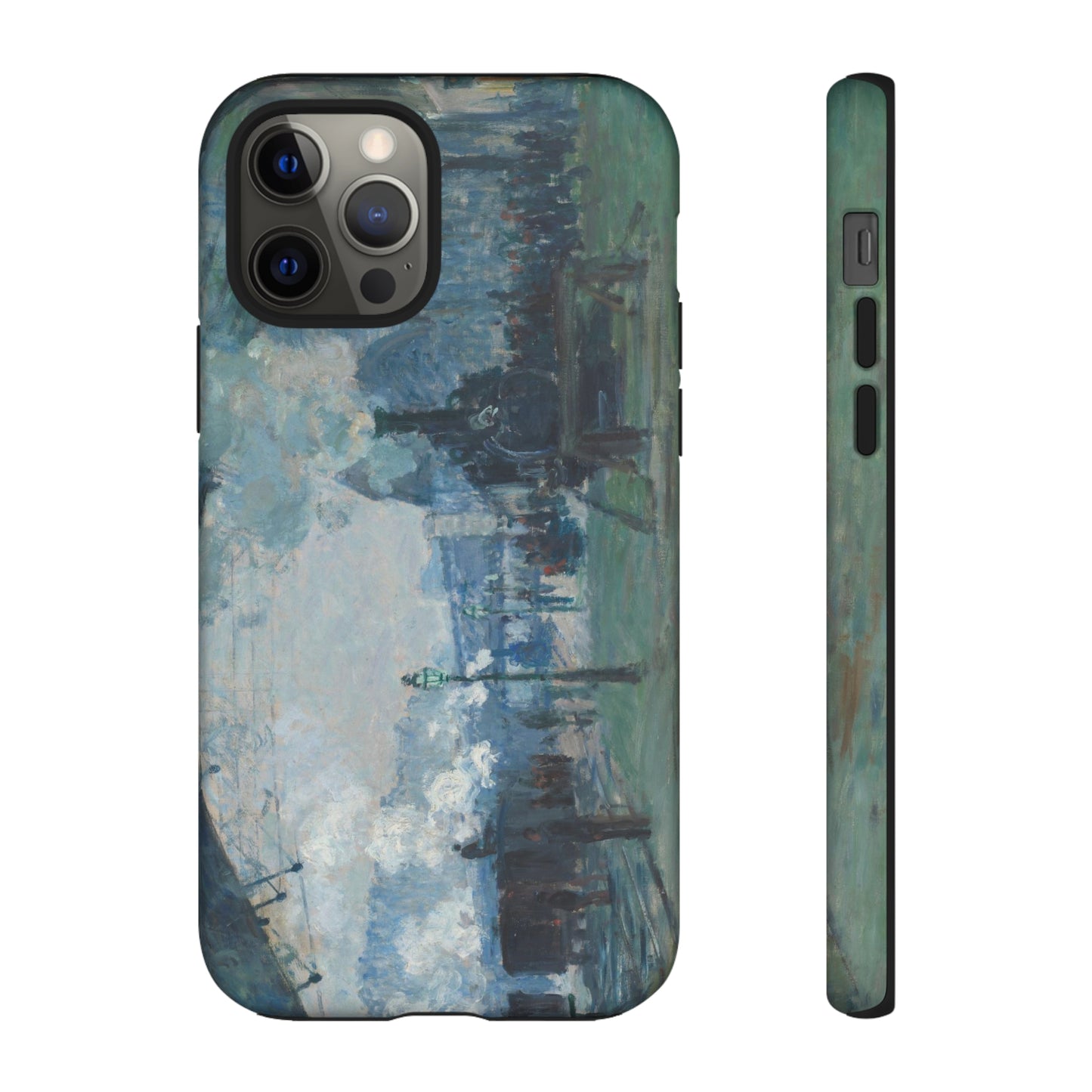 Arrival of the Normandy Train by Claude Monet - Cell Phone Case