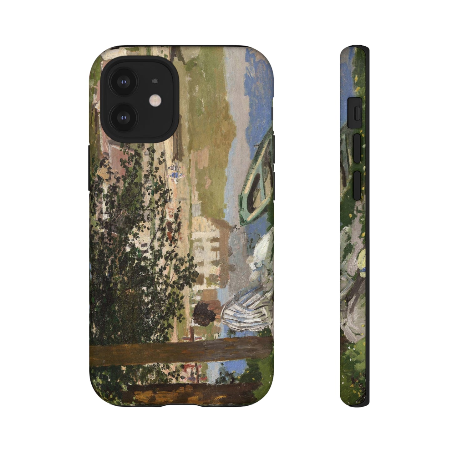 On the Bank of the Seine by Claude Monet - Cell Phone Case