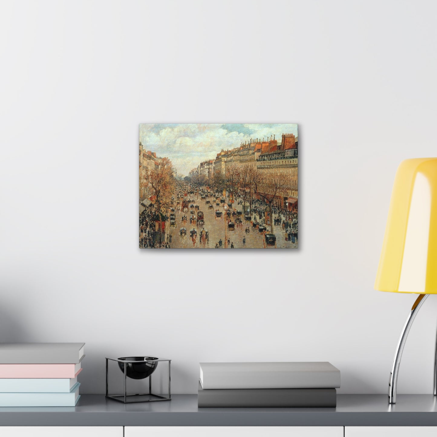 Boulevard Montmartre by Camille Pissarro - Canvas Print