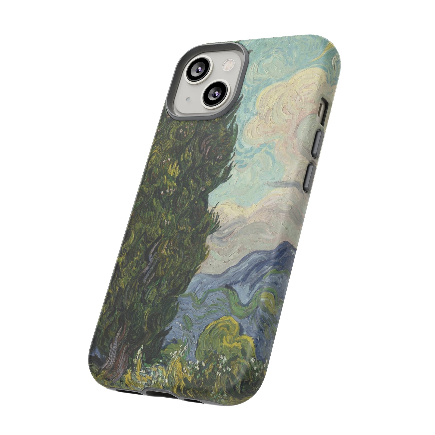 Cypresses by Vincent Van Gogh - Cell Phone Case
